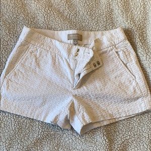 White Textured Banana Republic shorts